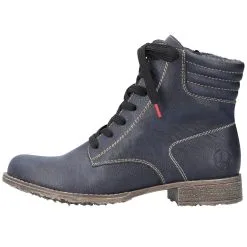 Rieker Schnürboots 70811 In Dunkelblau