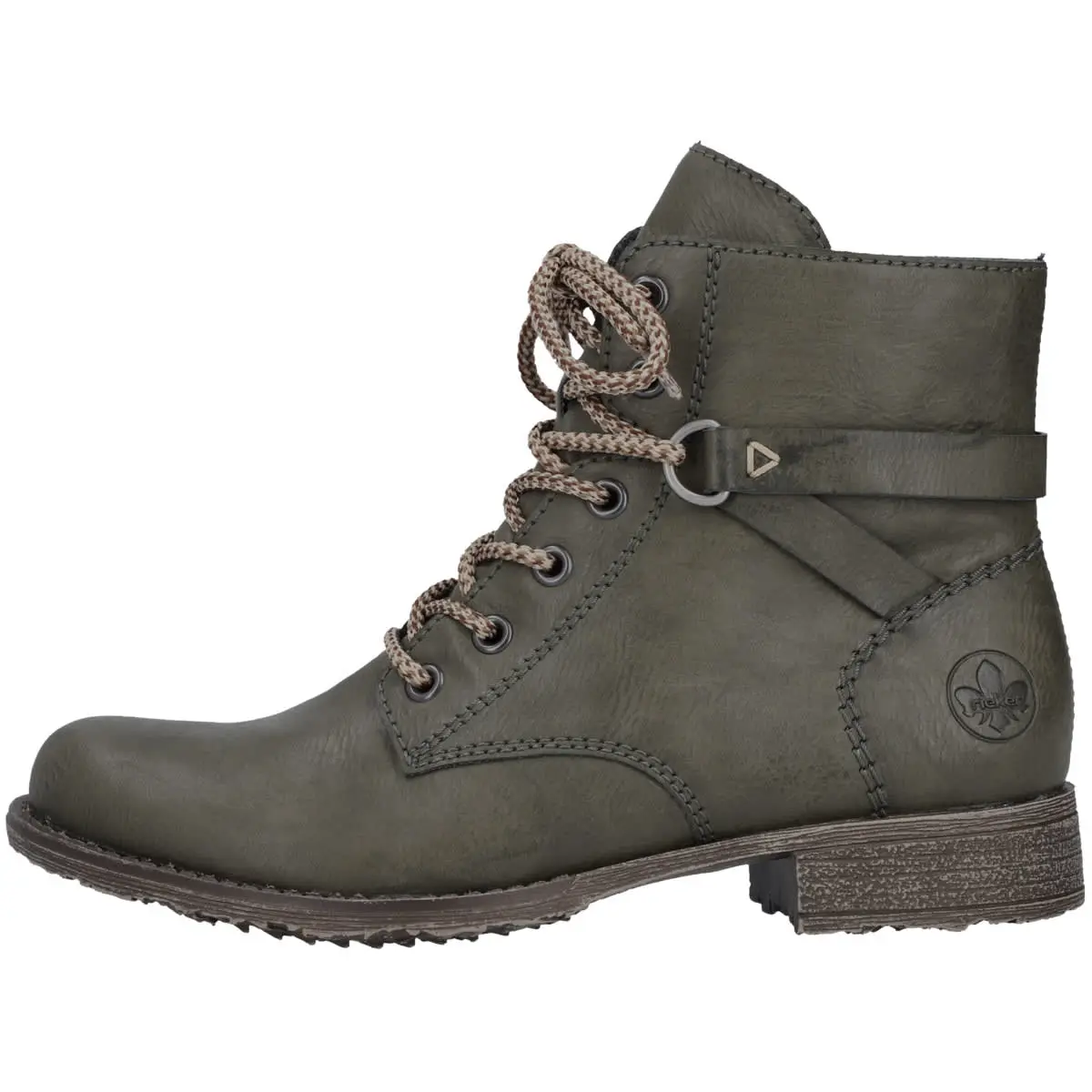 Rieker Schnürboots 70848 In Gruen 3 Rieker Schnürboots 70848 In Gruen