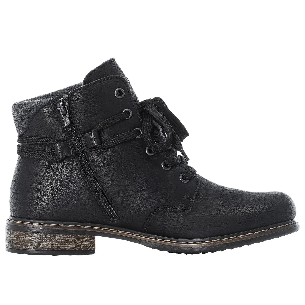 Rieker Schnürboots 71222 In Schwarz 5 Rieker Schnürboots 71222 In Schwarz – Bild 3