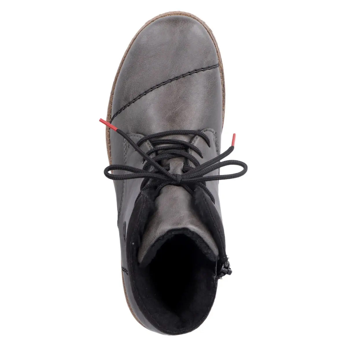 Rieker Schnürboots 73533 In Dunkelgrau 4 Rieker Schnürboots 73533 In Dunkelgrau – Bild 2