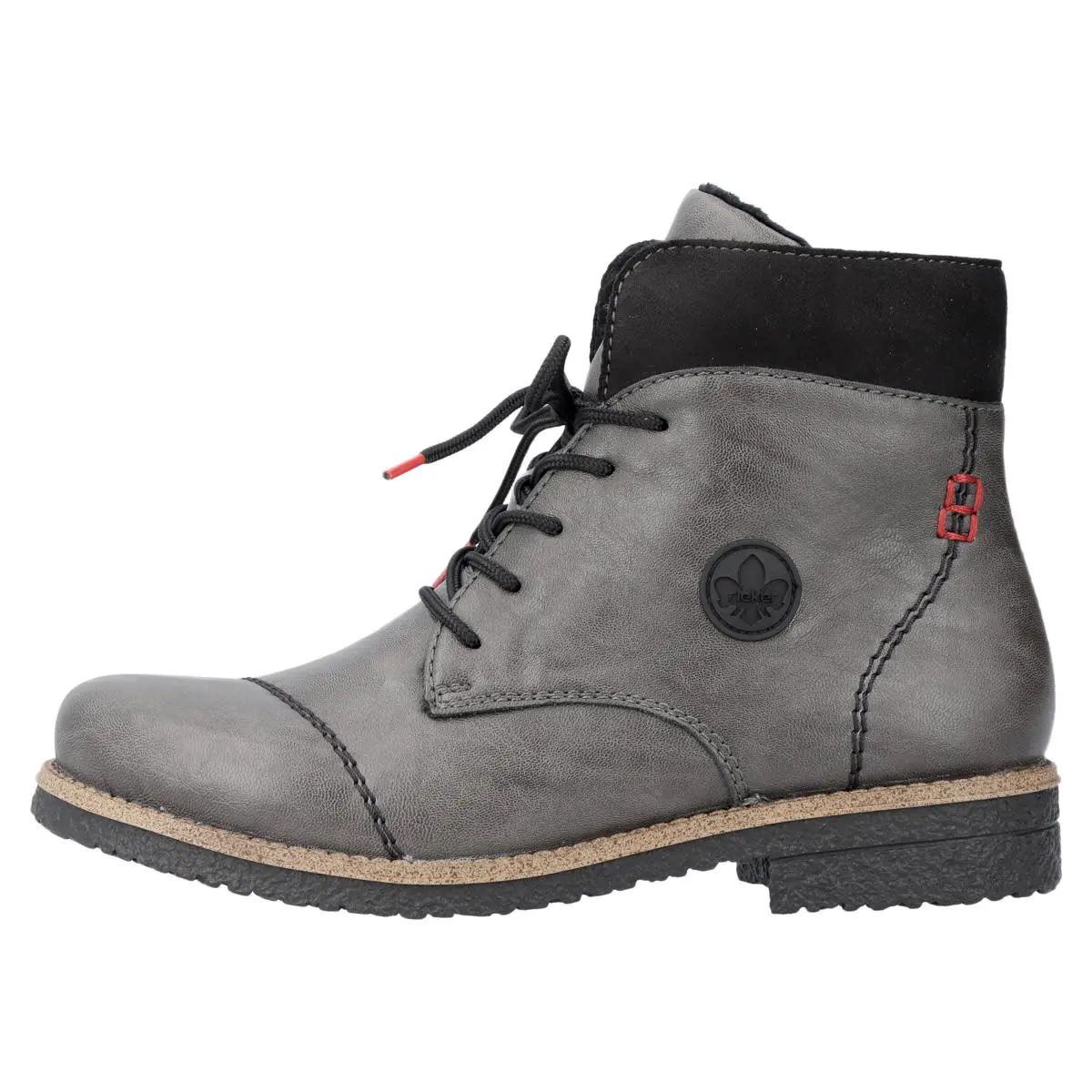 Rieker Schnürboots 73533 In Dunkelgrau 3 Rieker Schnürboots 73533 In Dunkelgrau
