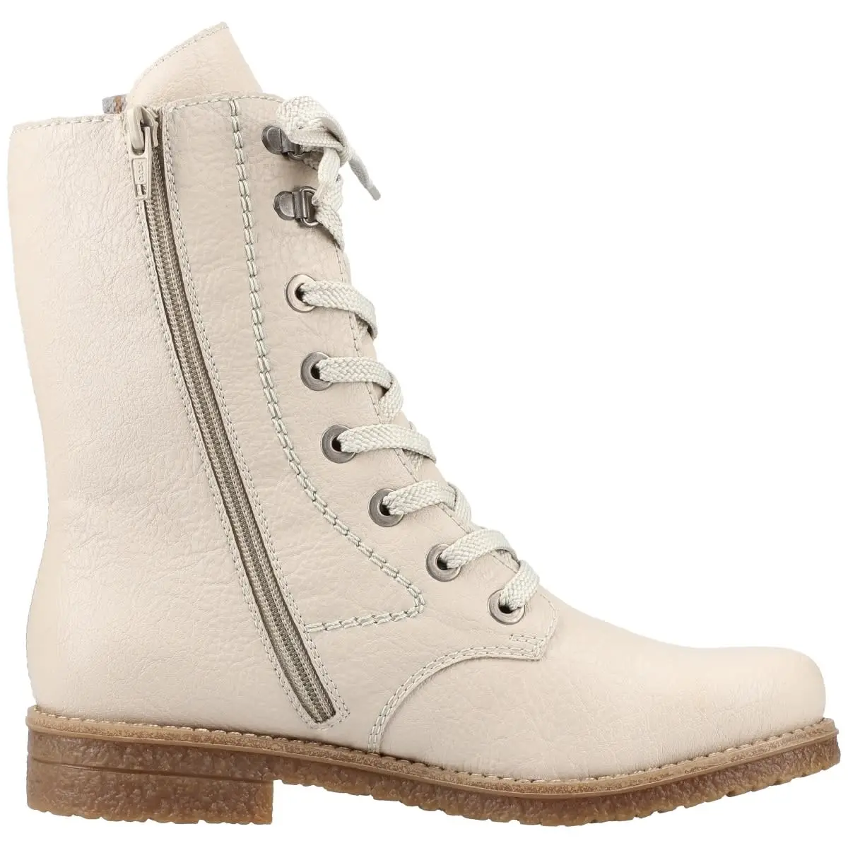 Rieker Schnürboots 73540 In Creme 5 Rieker Schnürboots 73540 In Creme – Bild 3
