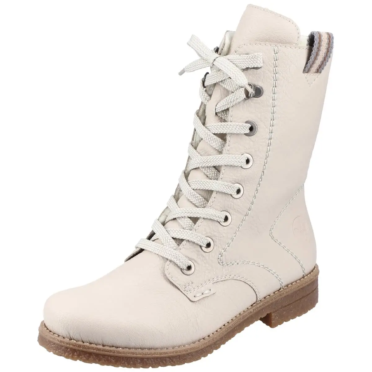 Rieker Schnürboots 73540 In Creme 6 Rieker Schnürboots 73540 In Creme – Bild 4