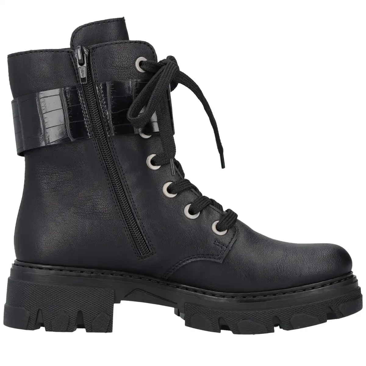 Rieker Schnürboots 74613 In Schwarz 5 Rieker Schnürboots 74613 In Schwarz – Bild 3
