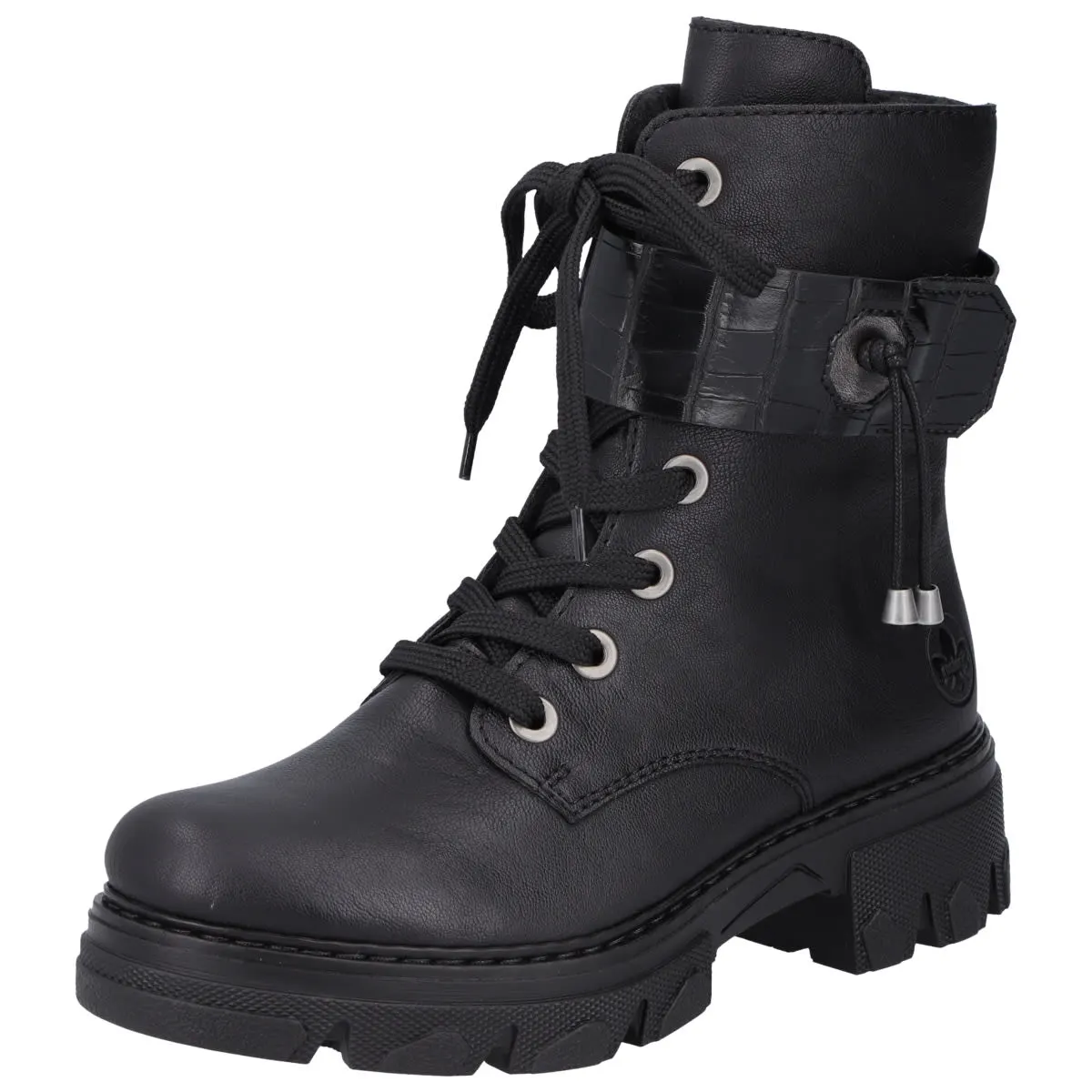 Rieker Schnürboots 74613 In Schwarz 6 Rieker Schnürboots 74613 In Schwarz – Bild 4