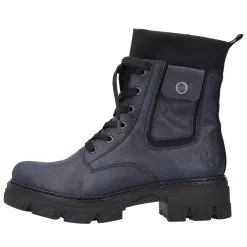 Rieker Schnürboots 74640 In Dunkelblau