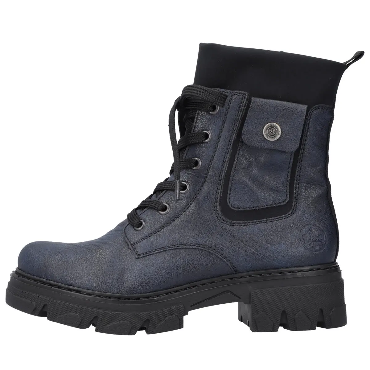 Rieker Schnürboots 74640 In Dunkelblau 3 Rieker Schnürboots 74640 In Dunkelblau