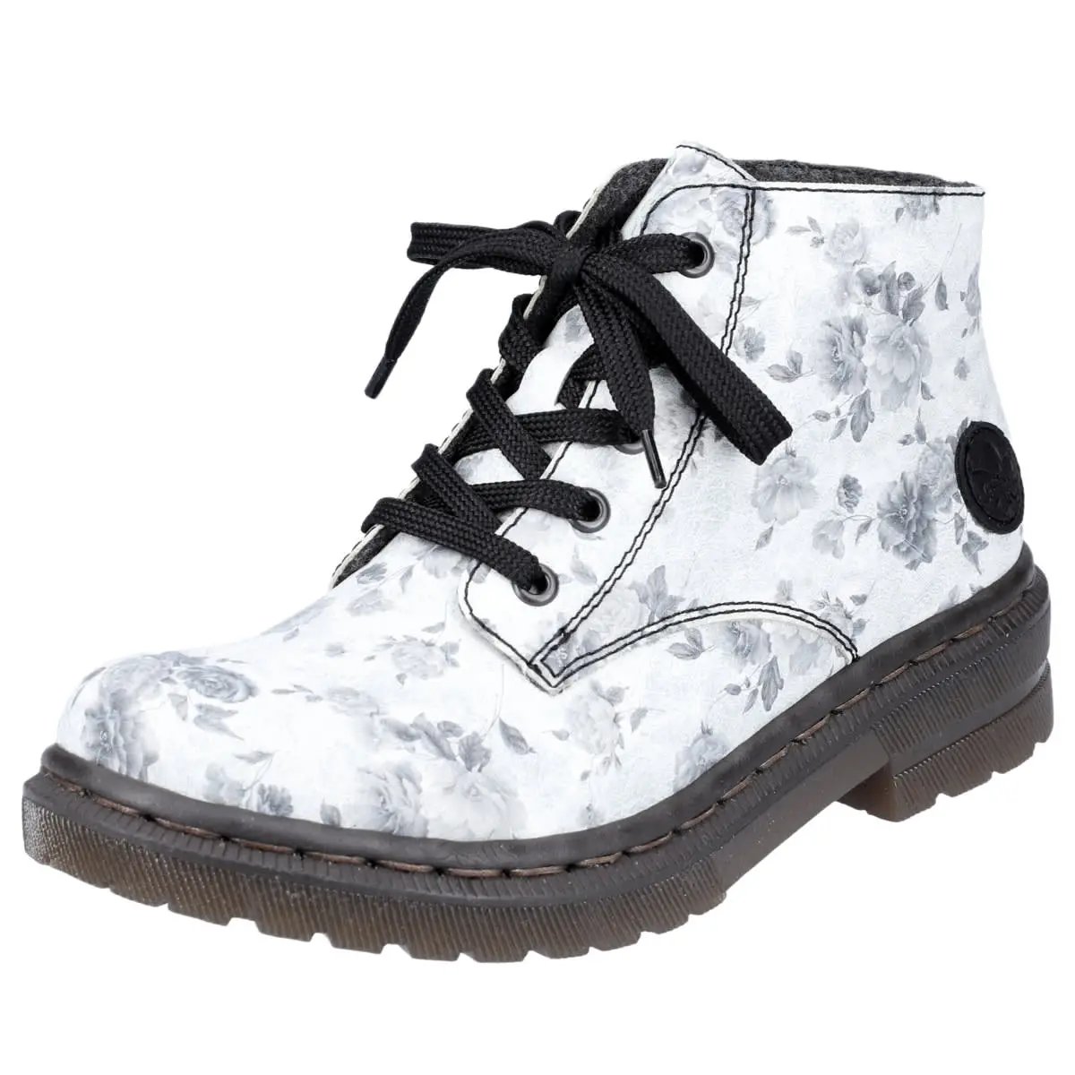 Rieker Schnürboots 78232 In Weiss 6 Rieker Schnürboots 78232 In Weiss – Bild 4