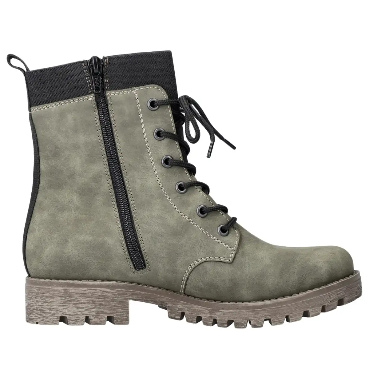 Rieker Schnürboots 78540 In Dunkelgruen 5 Rieker Schnürboots 78540 In Dunkelgruen – Bild 3