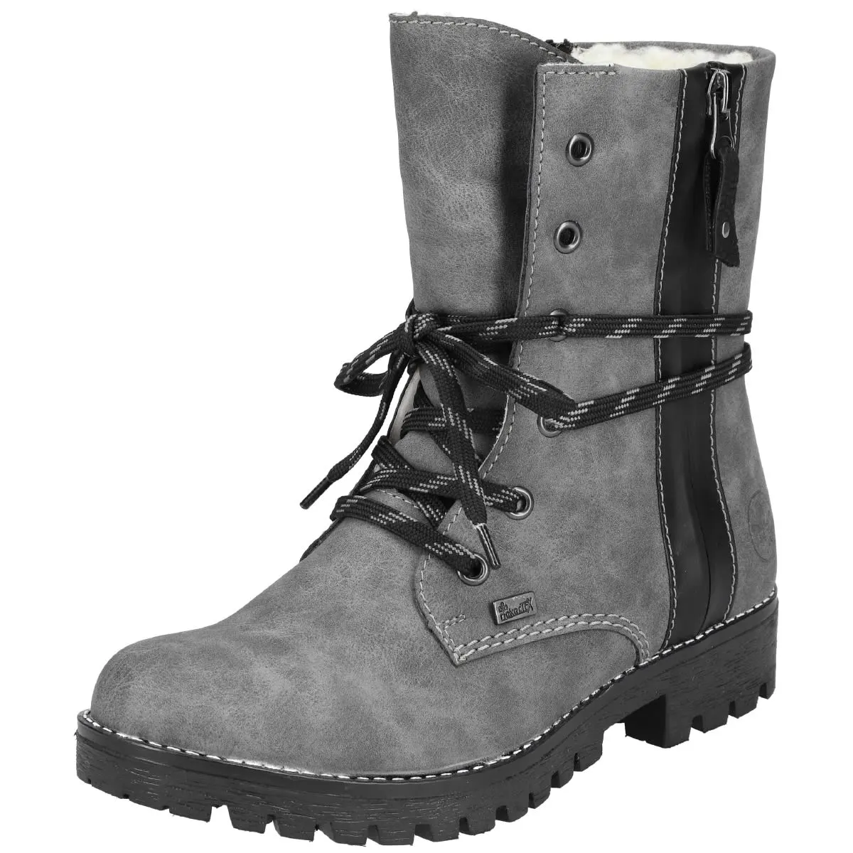 Rieker Schnürboots 785K0 In Grau 6 Rieker Schnürboots 785K0 In Grau – Bild 4