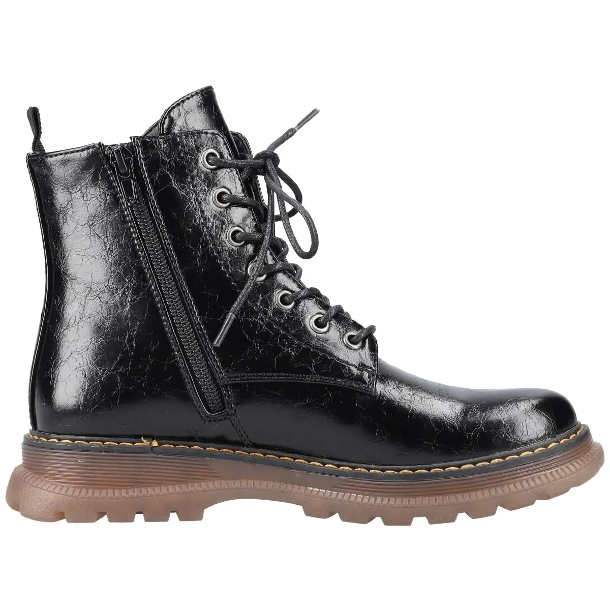 Rieker Schnürboots 92810 In Schwarz 5 Rieker Schnürboots 92810 In Schwarz – Bild 3