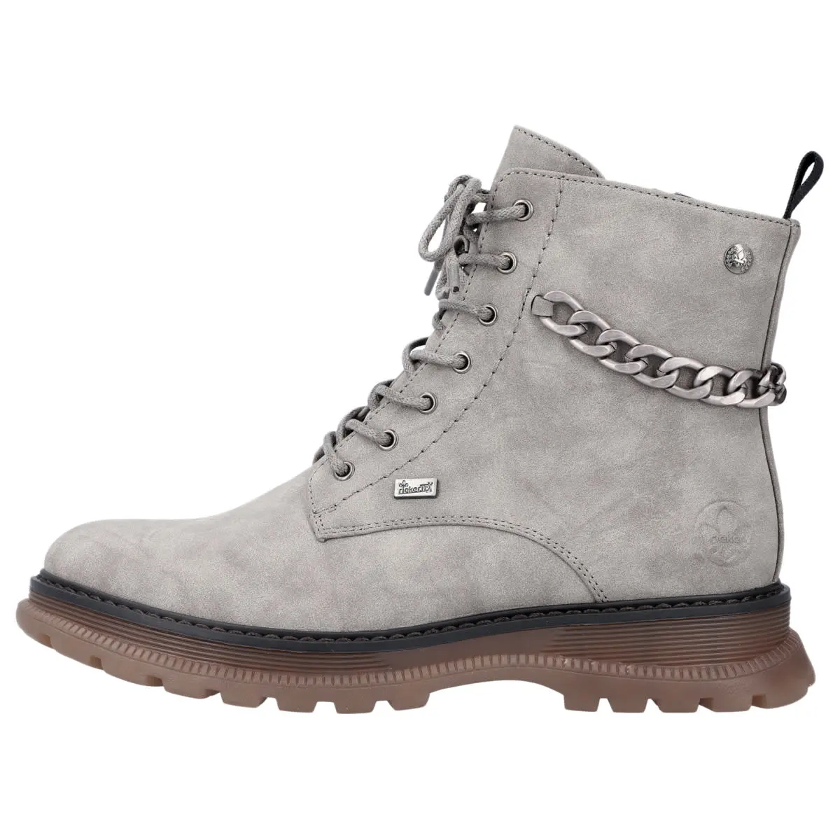 Rieker Schnürboots 92820 In Grau 3 Rieker Schnürboots 92820 In Grau
