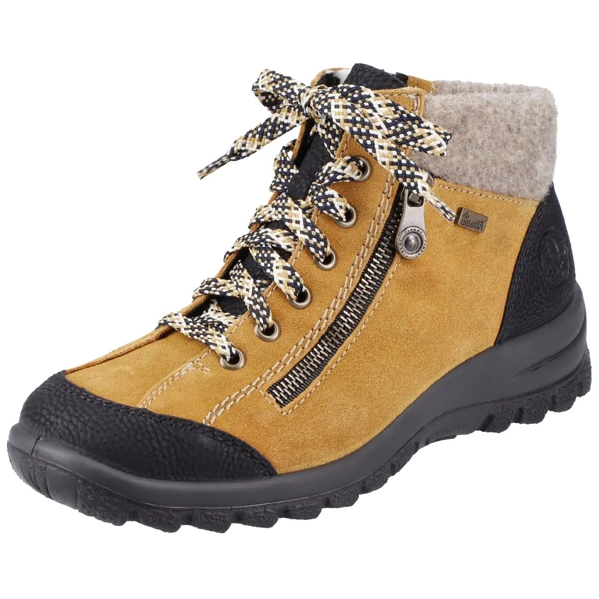 Rieker Schnürboots L7132 In Gelb 6 Rieker Schnürboots L7132 In Gelb – Bild 4