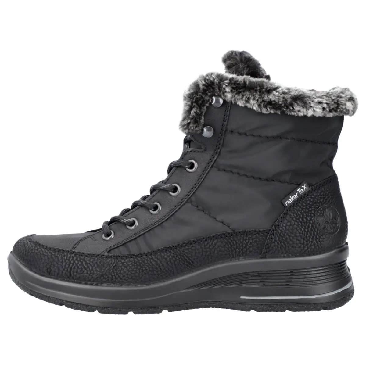 Rieker Schnürboots L7742 In Schwarz 3 Rieker Schnürboots L7742 In Schwarz