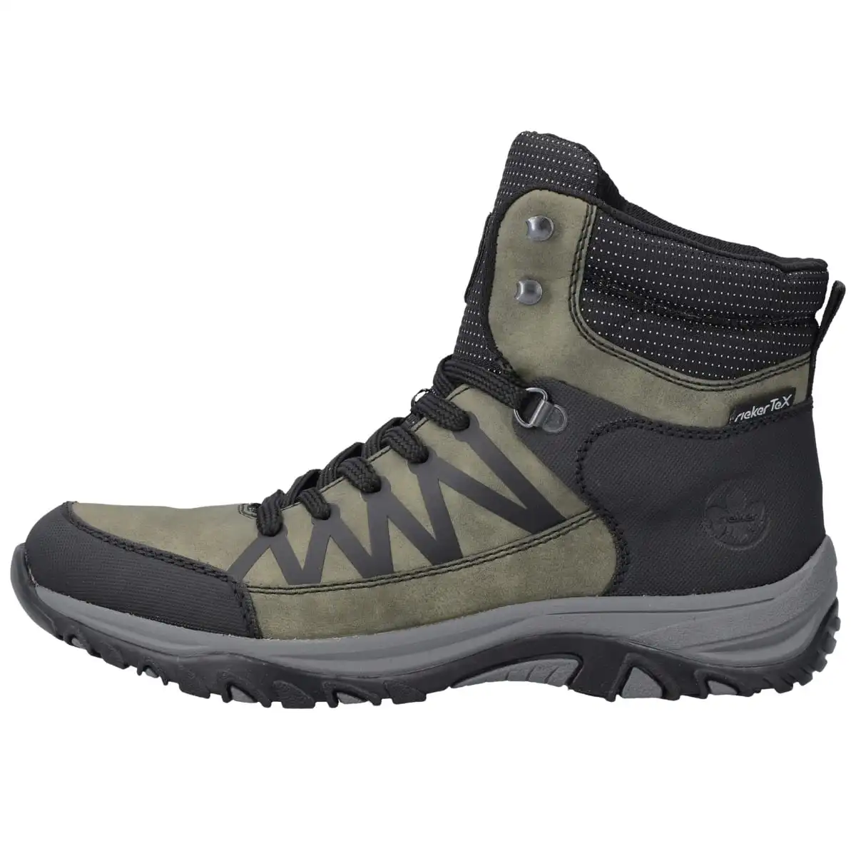 Rieker Schnürboots M9632 In Gruen 3 Rieker Schnürboots M9632 In Gruen