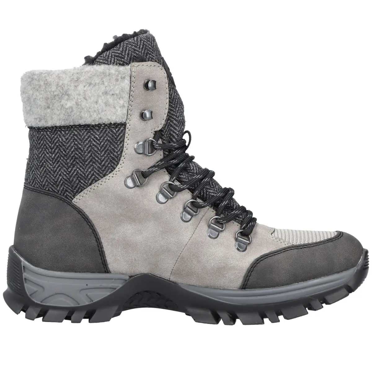 Rieker Schnürboots M9842 In Grau 5 Rieker Schnürboots M9842 In Grau – Bild 3