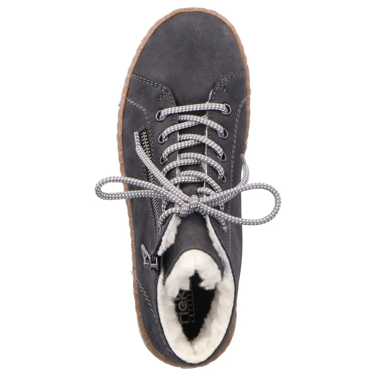 Rieker Schnürboots N1020 In Dunkelgrau 4 Rieker Schnürboots N1020 In Dunkelgrau – Bild 2