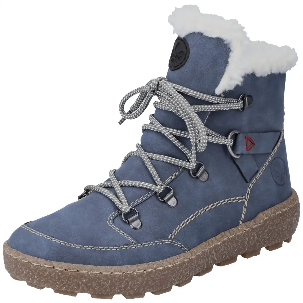 Rieker Schnürboots N1030 In Blau 6 Rieker Schnürboots N1030 In Blau – Bild 4