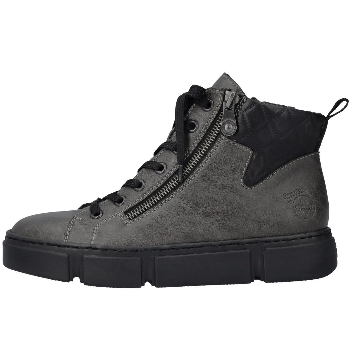 Rieker Schnürboots N5909 In Grau 3 Rieker Schnürboots N5909 In Grau