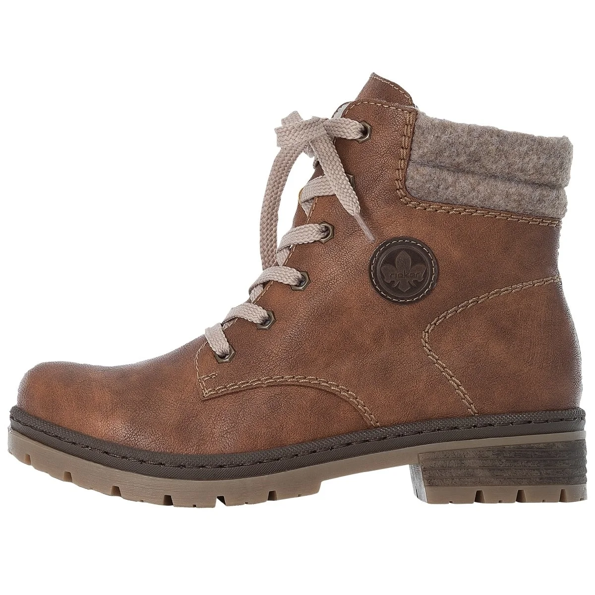 Rieker Schnürboots Y7428 In Braun 3 Rieker Schnürboots Y7428 In Braun