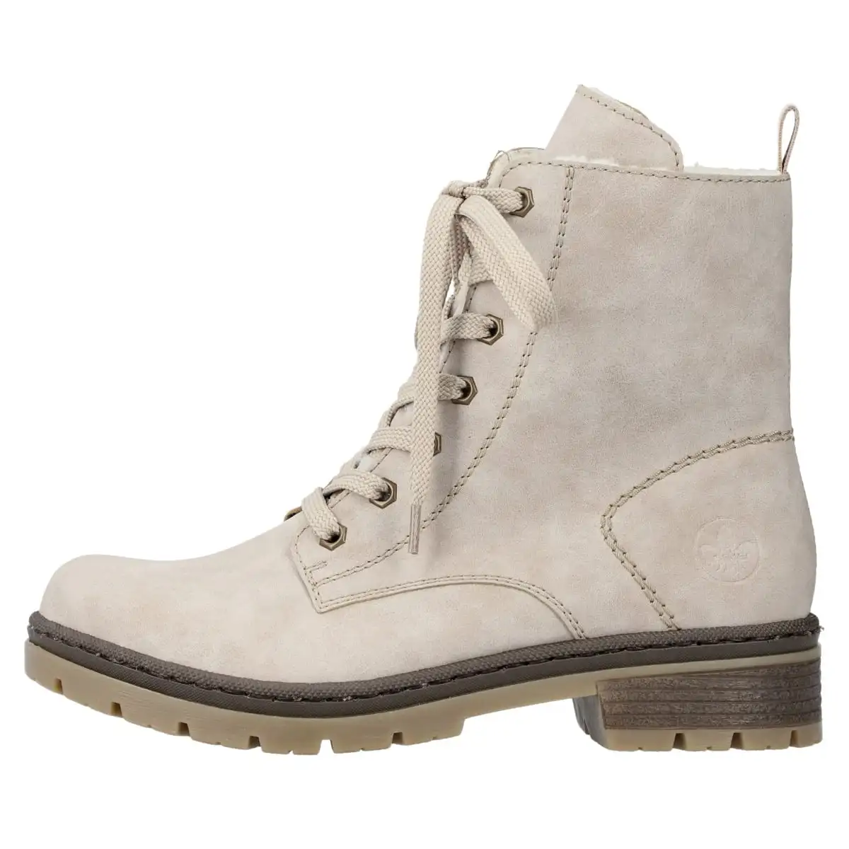 Rieker Schnürboots Y7446 In Creme 3 Rieker Schnürboots Y7446 In Creme