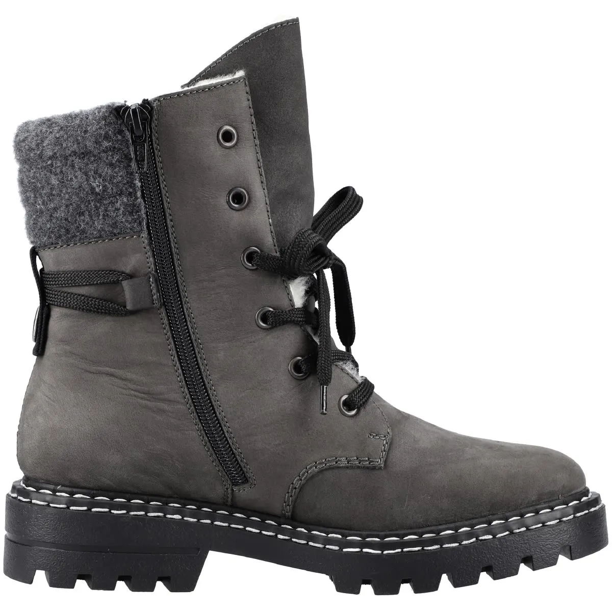 Rieker Schnürboots Z5531 In Grau 5 Rieker Schnürboots Z5531 In Grau – Bild 3