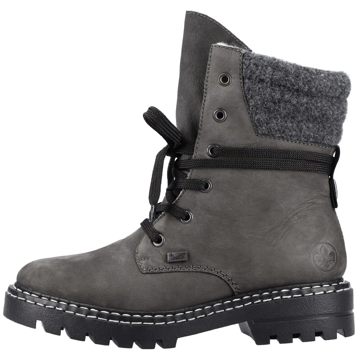 Rieker Schnürboots Z5531 In Grau 3 Rieker Schnürboots Z5531 In Grau