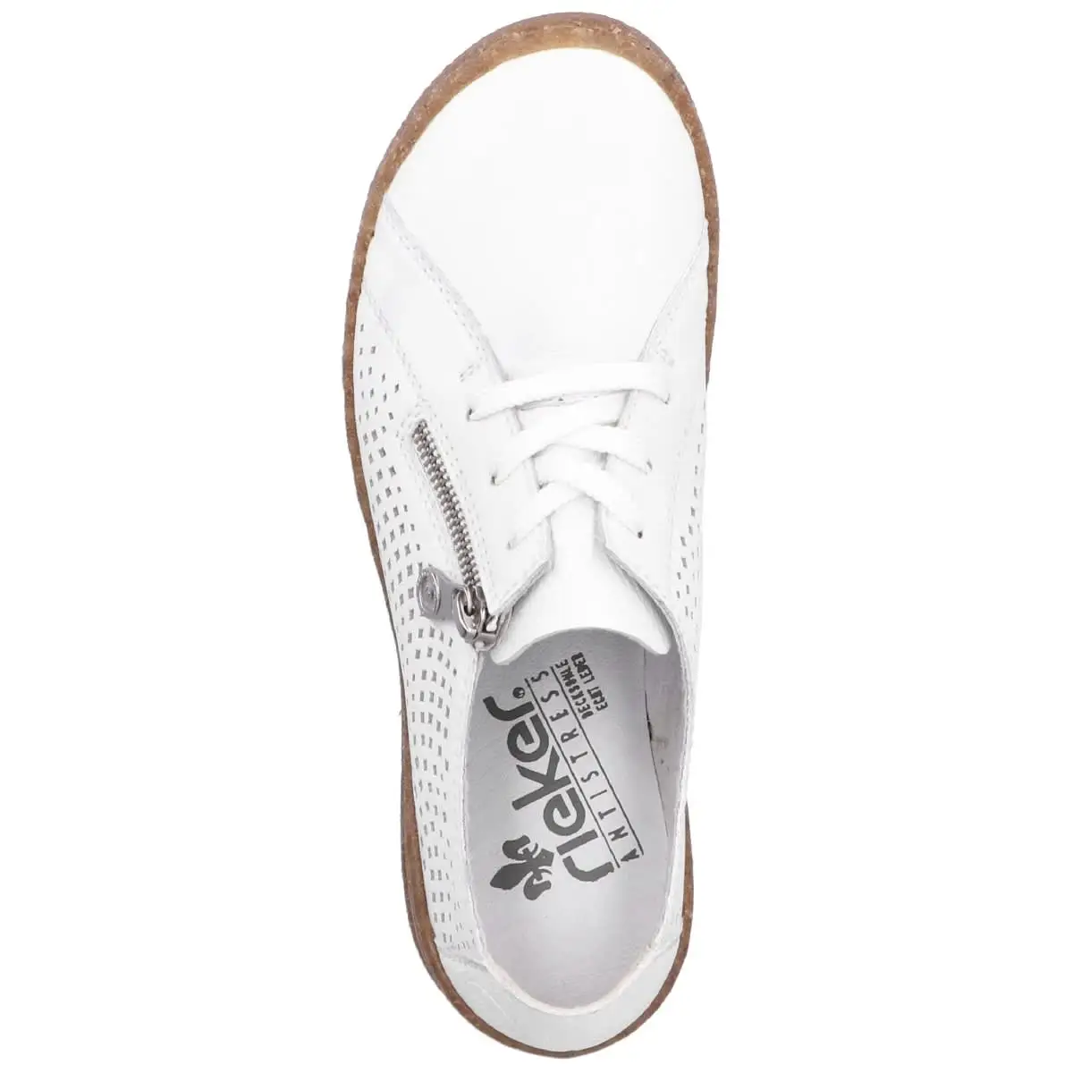 Rieker Schnürschuhe 54515 In Weiss 4 Rieker Schnürschuhe 54515 In Weiss – Bild 2