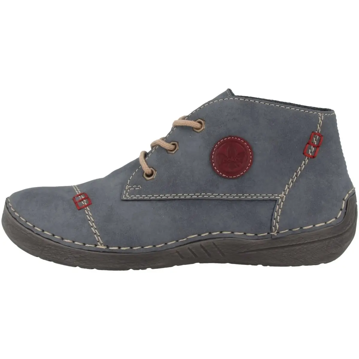 Rieker Schnürschuhe Brasilia-Eagle In Blau 2 Rieker Schnürschuhe Brasilia-Eagle In Blau