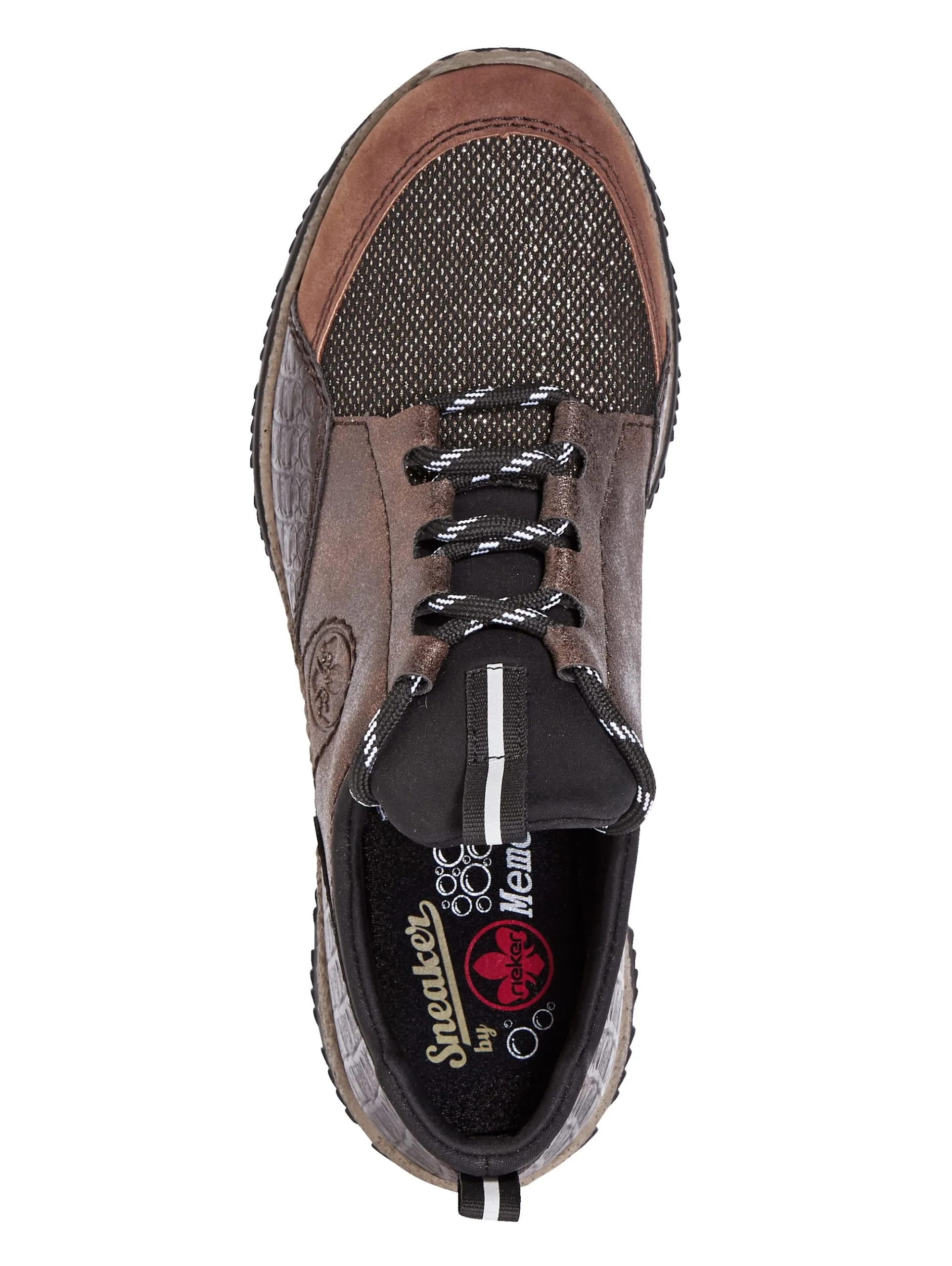 Rieker Schnürschuhe In Braun Kombiniert 4 Rieker Schnürschuhe In Braun Kombiniert – Bild 2