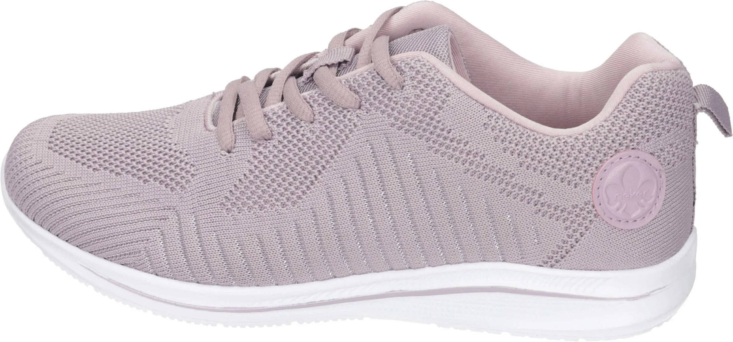 Rieker Schnürschuhe In Flieder-silber 4 Rieker Schnürschuhe In Flieder-silber – Bild 2