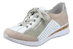 Rieker Schnürschuhe In Ginger/weiss/pistazie/fog-silver