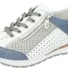 Rieker Schnürschuhe In Jeans/weiss/cement/fog-silver 1 Rieker Schnürschuhe In Jeans/weiss/cement/fog-silver -Rieker rieker schnurschuhe in jeans weiss cement fog silver