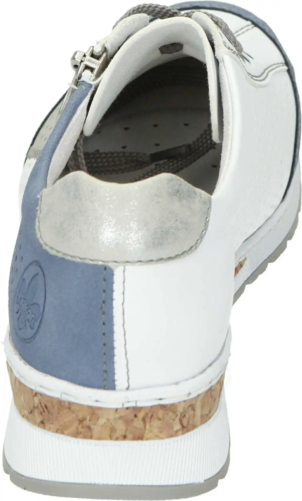 Rieker Schnürschuhe In Jeans/weiss/cement/fog-silver 7 Rieker Schnürschuhe In Jeans/weiss/cement/fog-silver – Bild 5