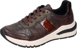 Rieker Schnürschuhe In Kastanie/nougat/schwarz-antilope