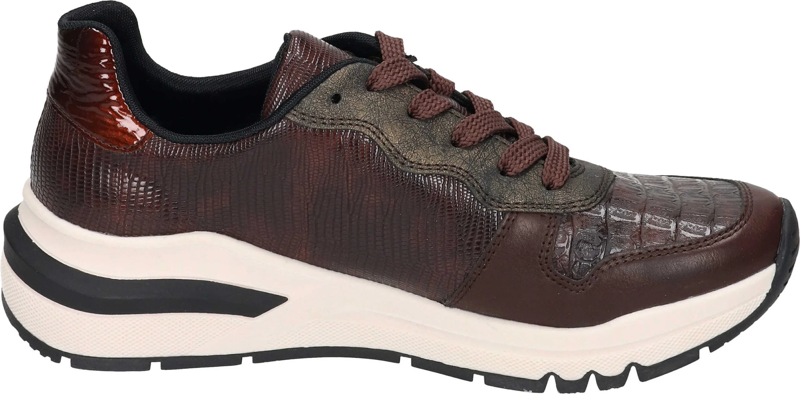 Rieker Schnürschuhe In Kastanie/nougat/schwarz-antilope 6 Rieker Schnürschuhe In Kastanie/nougat/schwarz-antilope – Bild 4