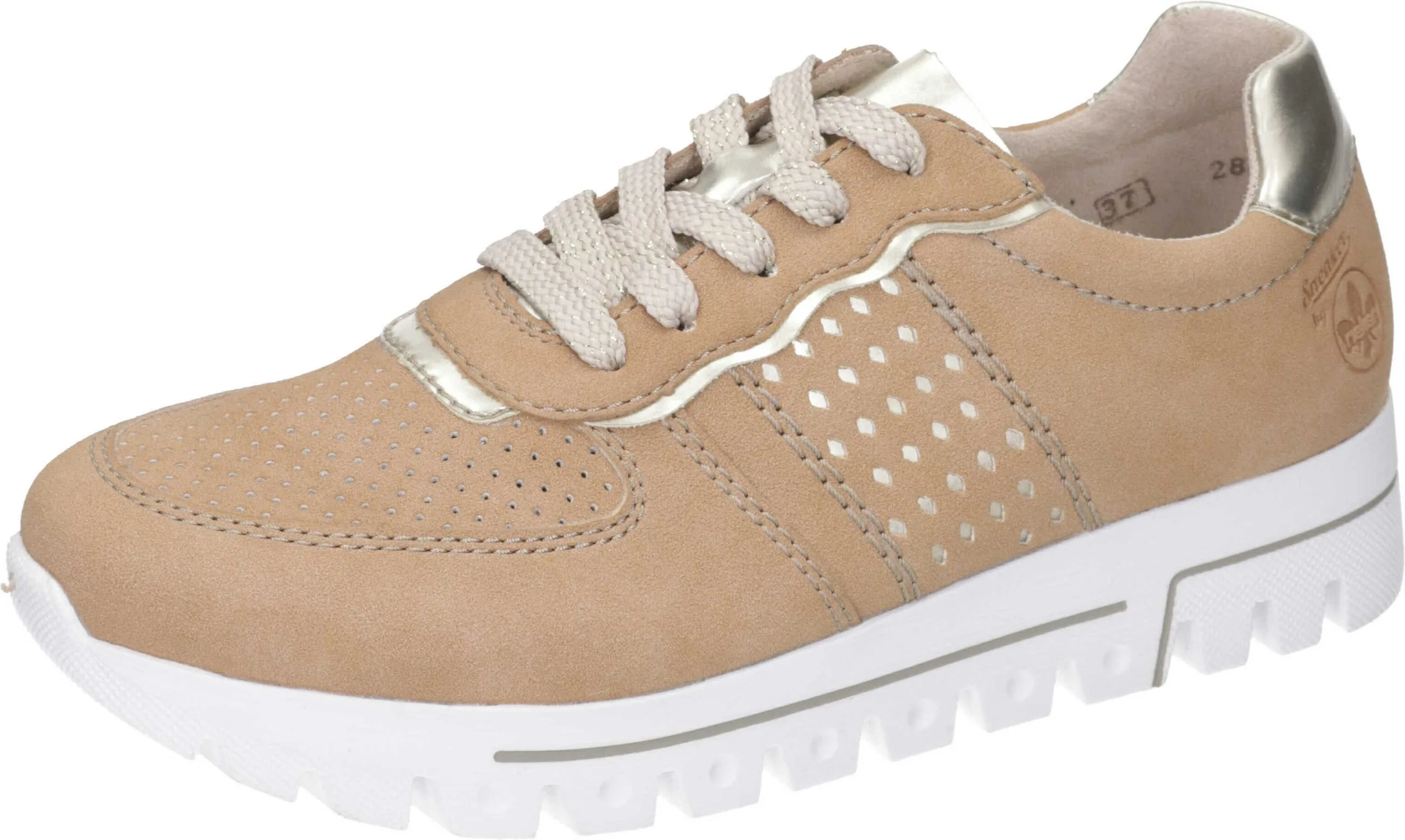 Rieker Schnürschuhe In Nude/gold 3 Rieker Schnürschuhe In Nude/gold
