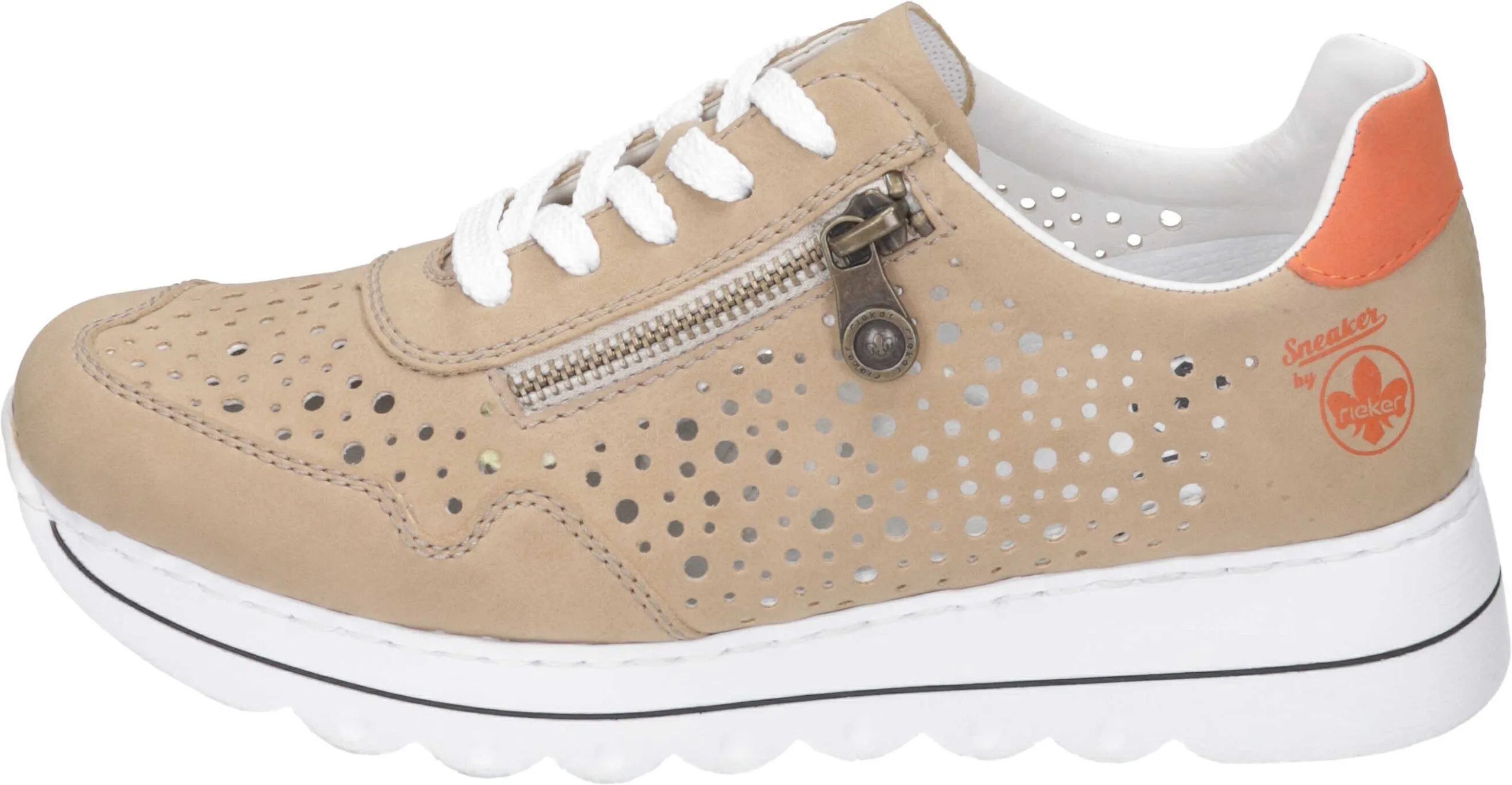 Rieker Schnürschuhe In Sand/orange 4 Rieker Schnürschuhe In Sand/orange – Bild 2