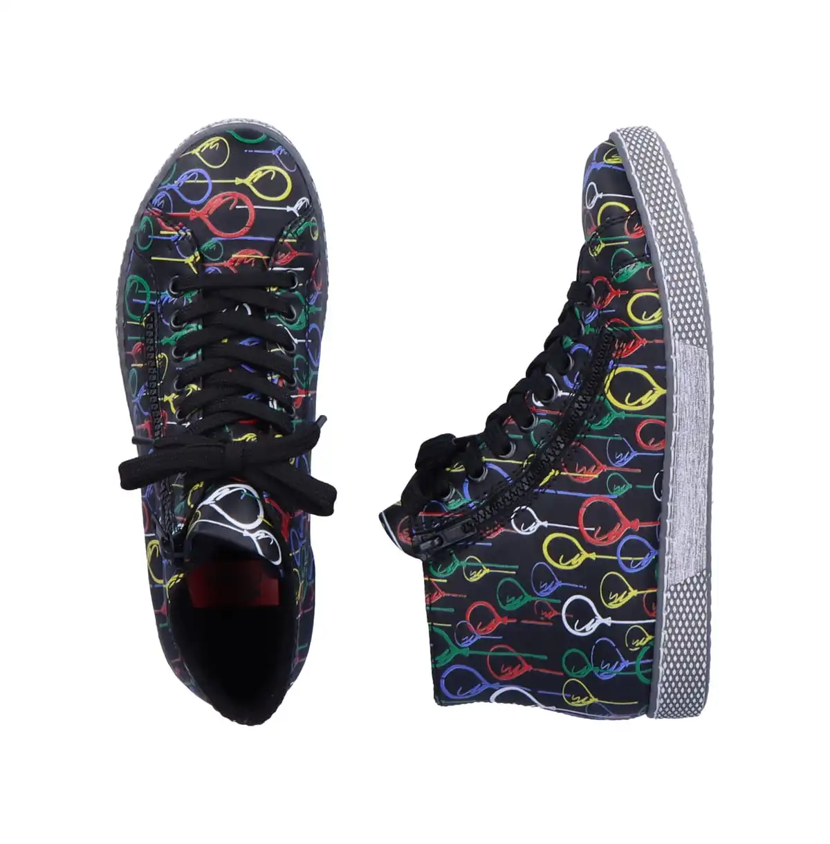 Rieker Schnürschuhe In Schwarz-multi 6 Rieker Schnürschuhe In Schwarz-multi – Bild 4