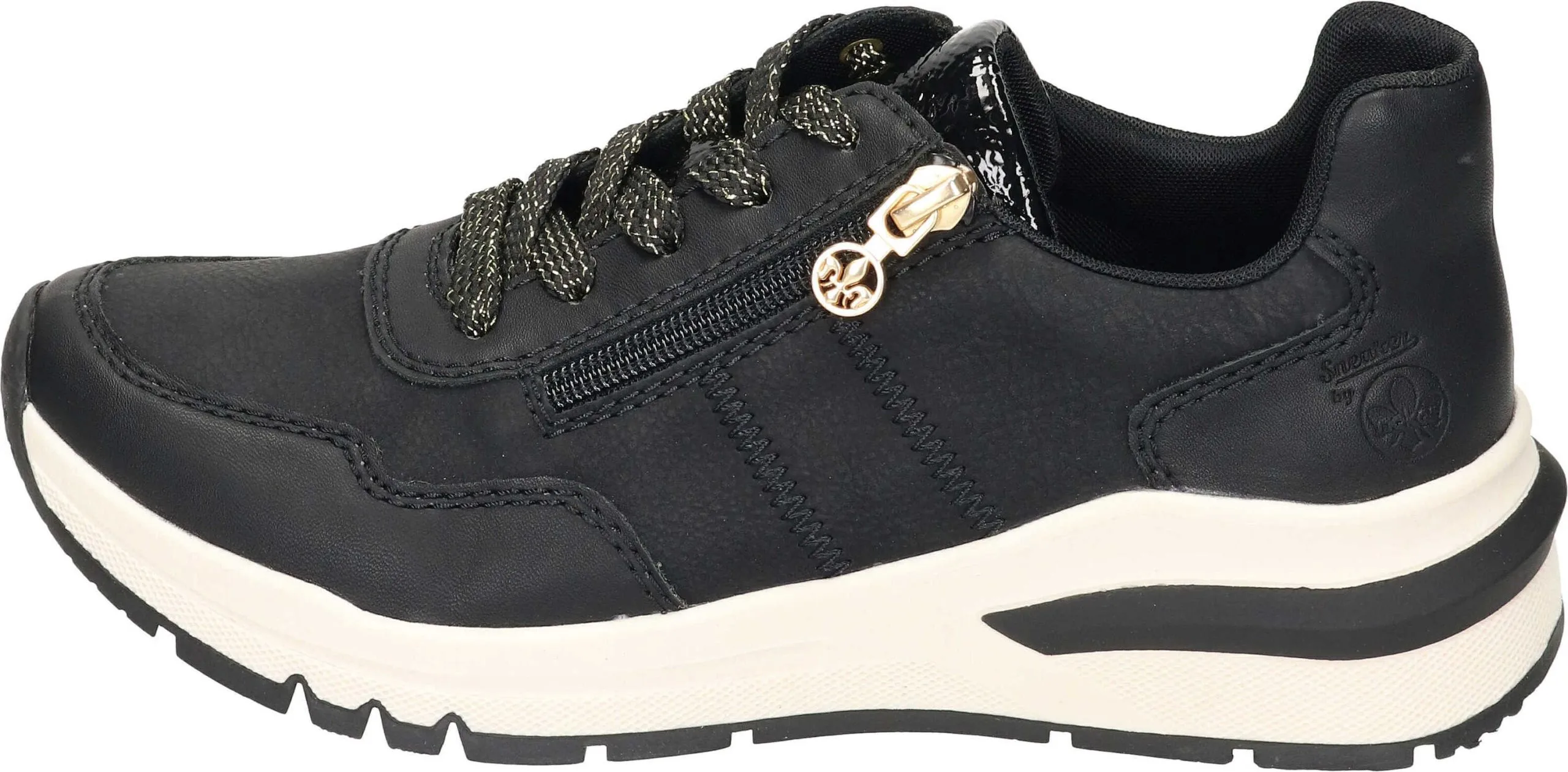 Rieker Schnürschuhe In Schwarz/schwarz/black 4 Rieker Schnürschuhe In Schwarz/schwarz/black – Bild 2