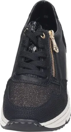 Rieker Schnürschuhe In Schwarz/schwarz-bronze/schwarz -Rieker rieker schnurschuhe in schwarz schwarz bronze schwarz 2