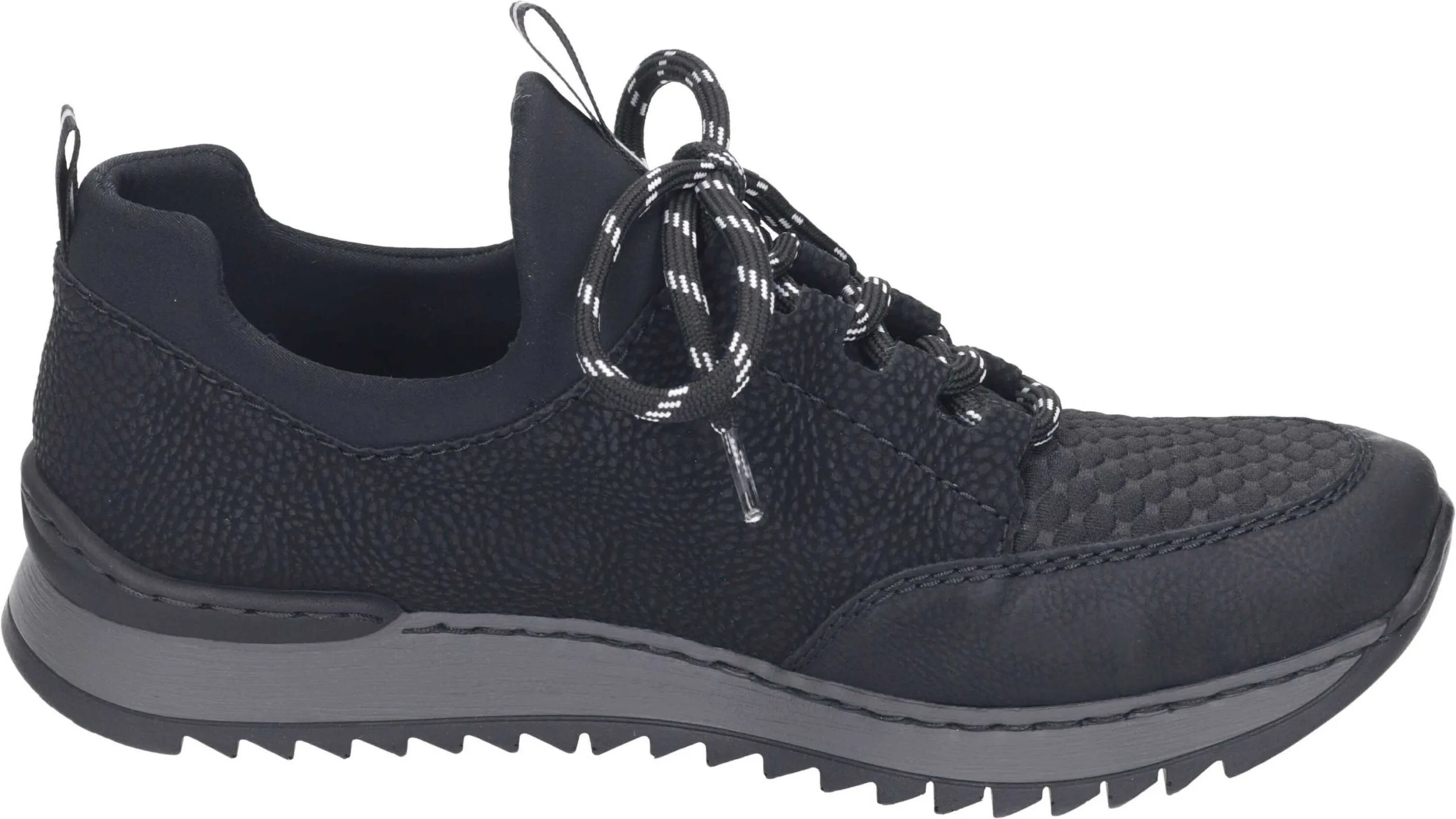 Rieker Schnürschuhe In Schwarz/schwarz/schwarz/schwarz 6 Rieker Schnürschuhe In Schwarz/schwarz/schwarz/schwarz – Bild 4