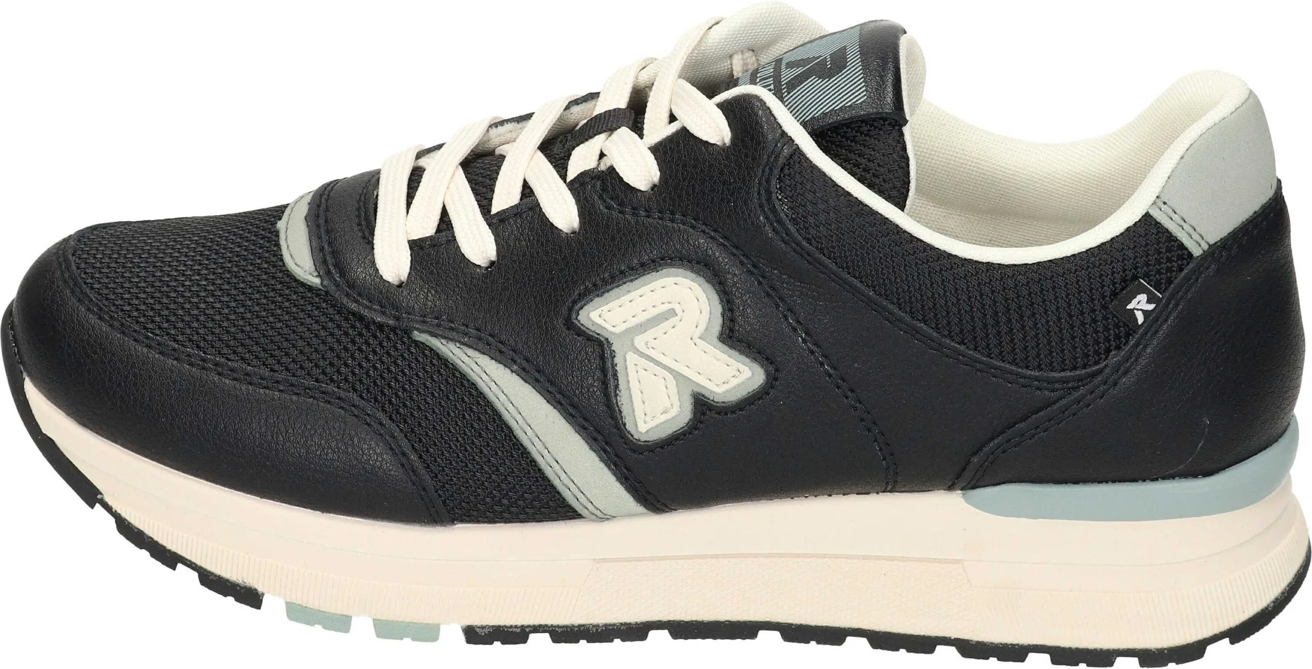 Rieker Schnürschuhe In Schwarz/schwarz/wavelite/crema 4 Rieker Schnürschuhe In Schwarz/schwarz/wavelite/crema – Bild 2