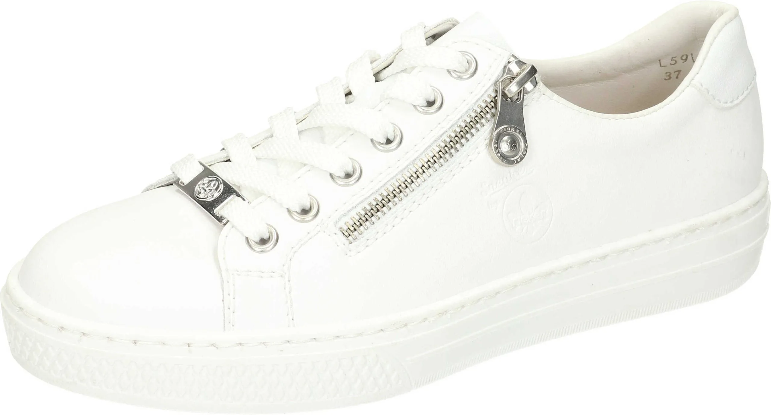 Rieker Schnürschuhe In Sportweiss/weiss 3 Rieker Schnürschuhe In Sportweiss/weiss