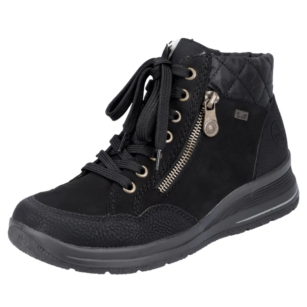 Rieker Schnürschuhe L7701 In Schwarz 6 Rieker Schnürschuhe L7701 In Schwarz – Bild 4