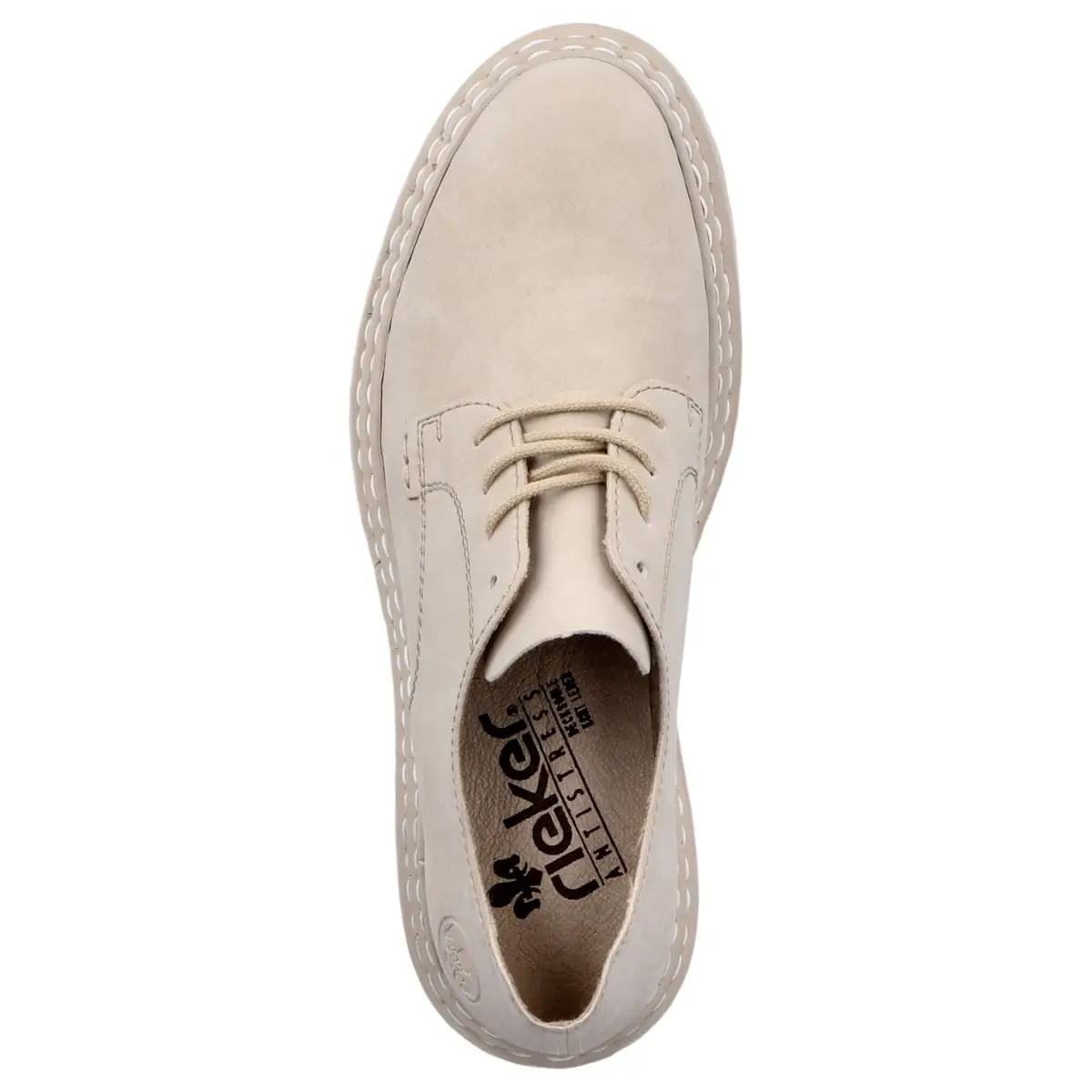 Rieker Schnürschuhe Z9610 In Creme 4 Rieker Schnürschuhe Z9610 In Creme – Bild 2