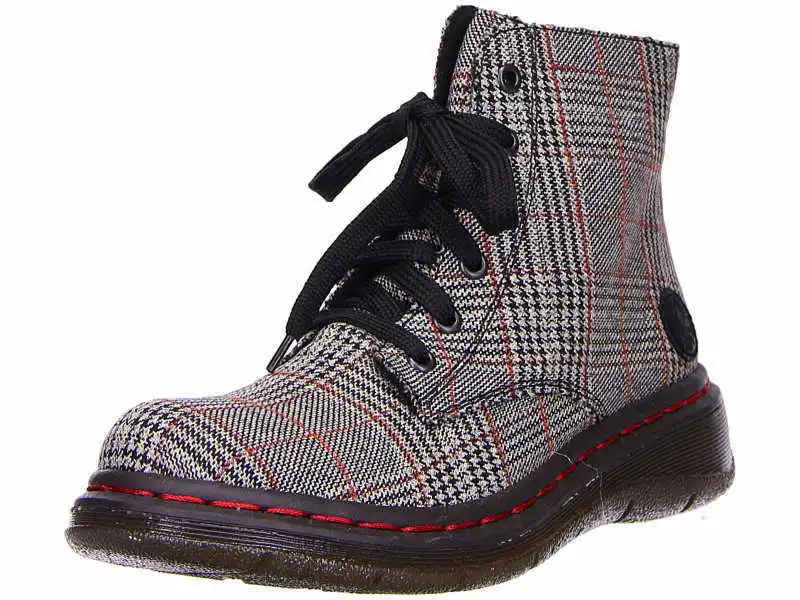 Rieker Schnürstiefel In Bunt 3 Rieker Schnürstiefel In Bunt