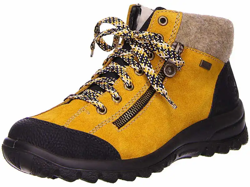 Rieker Schnürstiefel In Gelb 3 Rieker Schnürstiefel In Gelb