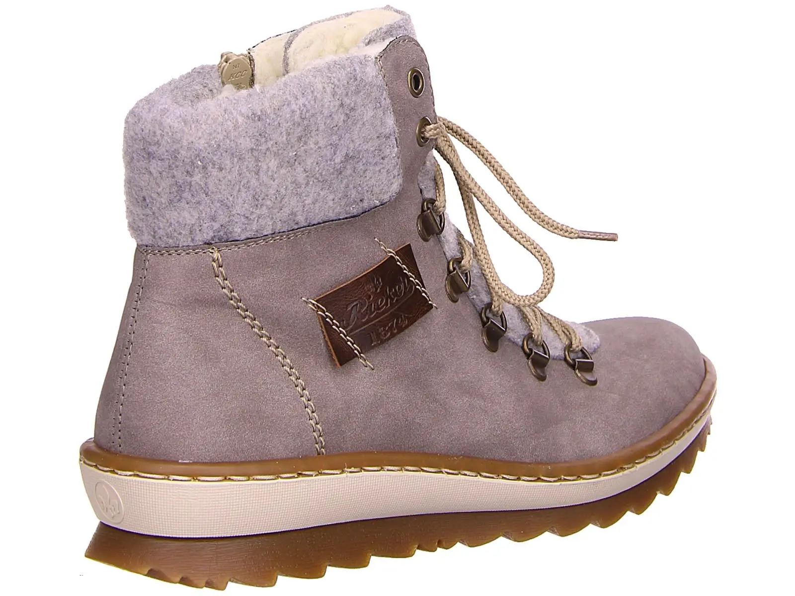 Rieker Schnürstiefel In Grau 4 Rieker Schnürstiefel In Grau – Bild 2
