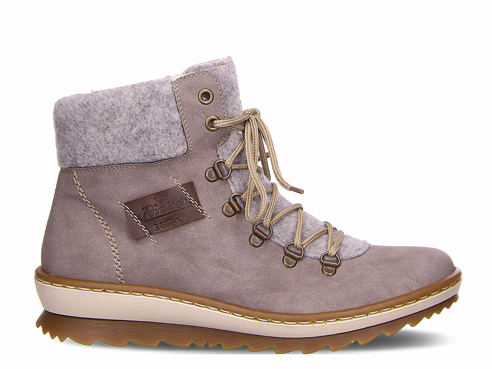 Rieker Schnürstiefel In Grau 5 Rieker Schnürstiefel In Grau – Bild 3